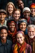 © Adobe Contributor - Group of diverse people smiling and wearing colorful scarves