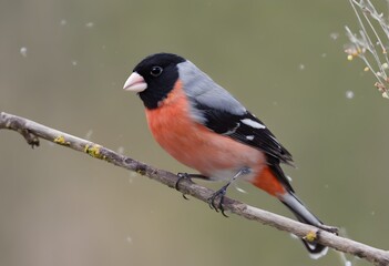 Canvas Print - A close up of a Bull Finch