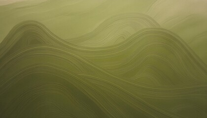 Wall Mural - abstract watercolor paint background dark khaki gradient color with fluid curve lines texture