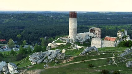 Wall Mural - Ruins of Olsztyn Castle near Czestochowa, Cracow-Czestochowa Upland 