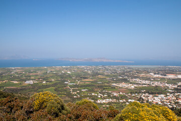 Wall Mural - panoramic view landscape at Kos Canyon Kos Island South Aegean Region (Südliche Ägäis) Greece