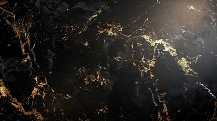Wall Mural - Black and gold marble texture background with high resolution for interior or exterior design