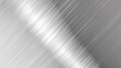 Abstract silver metal brushed background with diagonal lines