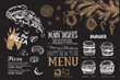 Christmas menu. Food flyer. Restaurant menu. Template design.	
