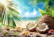 Summer theme business background ideas for sale, realistic photo , high resolution , generated with ai