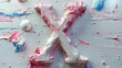 © SardarMuhammad - A beautiful X Letter written with milk.