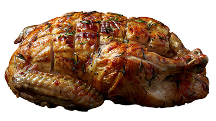 Wall Mural - Rotisserie Chicken Transparent / No Background. Generated with AI.