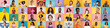 © Prostock-studio - A vibrant collage showcasing a multiracial, multiethnic group of joyful people from various international backgrounds, radiating positivity