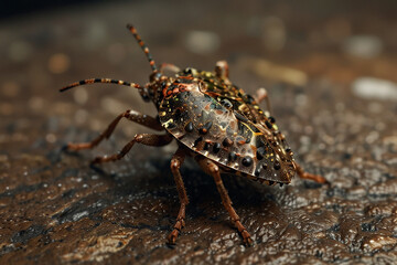 Wall Mural - Brown marmorated stink bug