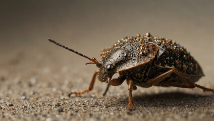 Wall Mural - Brown marmorated stink bug