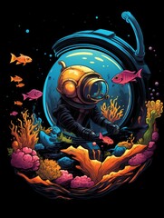 Fusion of Astronaut Helmet and Fish Bowl