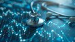 © Maxim Borbut - Stethoscope with medical statistics and graphic charts