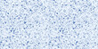 © Olgastocker - Blue terrazzo flooring seamless pattern. Vector realistic texture of mosaic floor with natural blue stones, granite, marble, quartzite, glass. Repeat design for ceramic, home decor, print, rendering