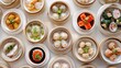 chinese shumay dimsum, a steamed dish to enjoy. Generative Ai