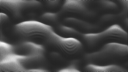 Wall Mural - point wave noise texture. abstract dot background. technological cyberspace background.