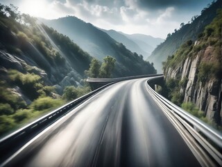 road in mountains