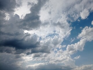 blue sky with clouds