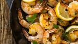 Fototapeta Most - prepared shrimp for the national shrimps day
