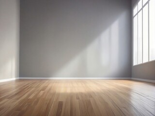 Canvas Print - empty room with floor