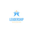Leadership logo design template vector illustration idea