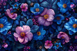 floral wallpaper, AI generated