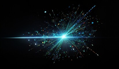 Wall Mural - abstract background with starsб abstract technology particles mesh background. very realistic, 8k qu