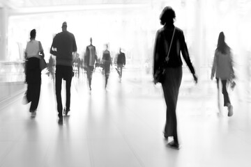 Wall Mural - group of people in the lobby business center