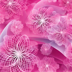 Wall Mural - abstract pink floral background