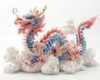 Illustration of the oriental dragon symbolizing good luck and good luck