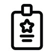 Simple VIP Pass  icon. The icon can be used for websites, print templates, presentation templates, illustrations, etc