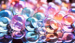 Soap bubbles, floor, reflection, iridescent, transparent, neat, bubble, wallpaper, illustration, design