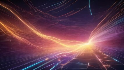 Wall Mural - flow in virtual reality cyberspace, motion