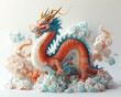 Illustration of the oriental dragon symbolizing good luck and good luck
