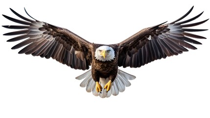 Wall Mural - Majestic bald eagle in flight,