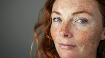 beautiful woman with dark spots on her face generative ai