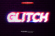 Super Glitch Glow 3D Editable Text Effect