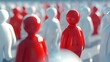 Leadership in Action A Red Figures Influence in a Sea of Sameness Generative ai