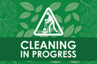 CLEANING IN PROGRESS SIGN READY TO USE