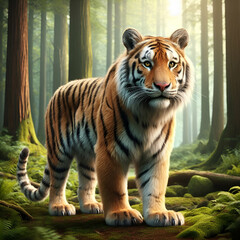 Wall Mural - tiger in the wild