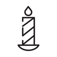 Poster - Canddle Couple Dress Line Icon