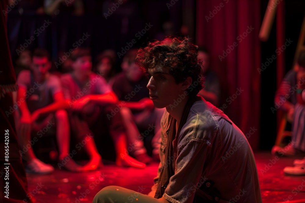 Talented Actor Channeling Emotions and Embodying Characters During ...