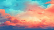 © vista - Vibrant sky at dusk orange blue multi colore