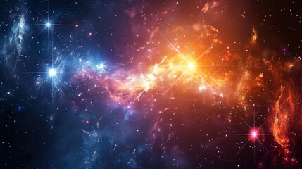 Wall Mural - brilliant starry sky map