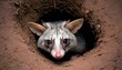 A Possum In A Foxs Hole  2