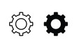 gear icon vector. Settings icon symbol
