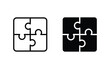puzzle icon vector