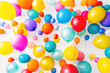 A vibrant array of party balloons in various colors and sizes