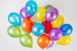 A vibrant array of party balloons in various colors and sizes