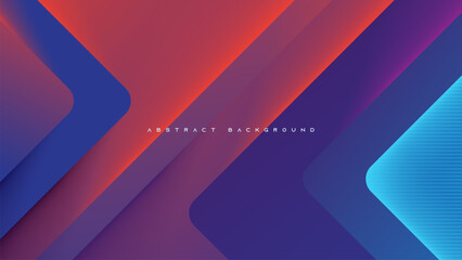 Wall Mural - Colorful gradient abstract background diagonal shape design vector.