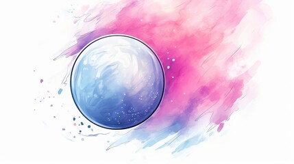 Wall Mural - interstellar planet, planet in an interstellar space